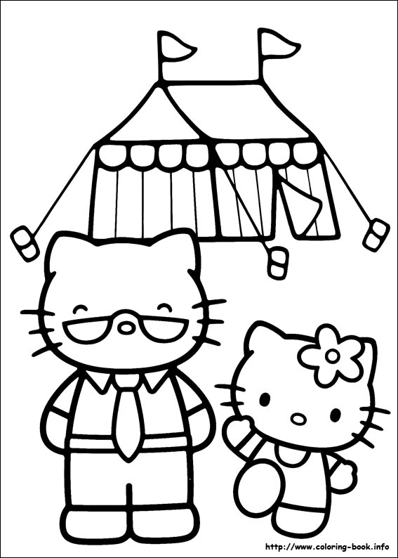 Hello Kitty coloring picture